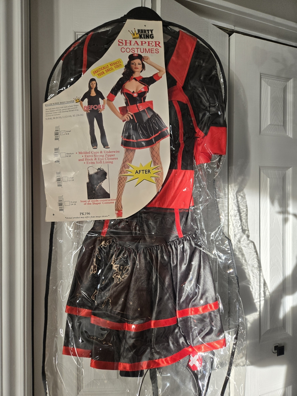 Party King Black & Red Nurse Shaper Costume